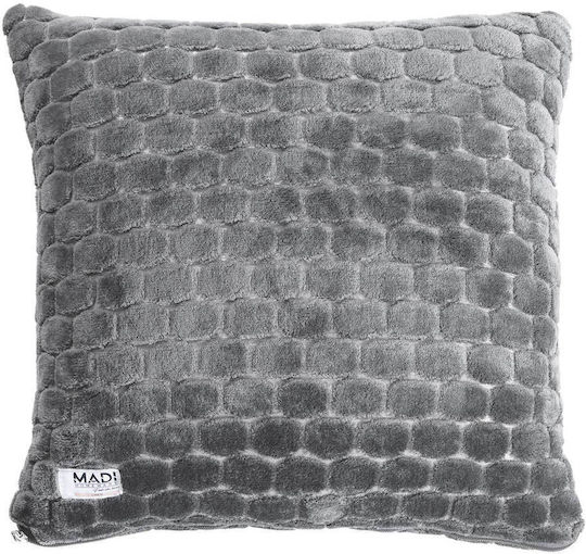 Madi Decorative Pillow Case Entries Grey 45x45cm