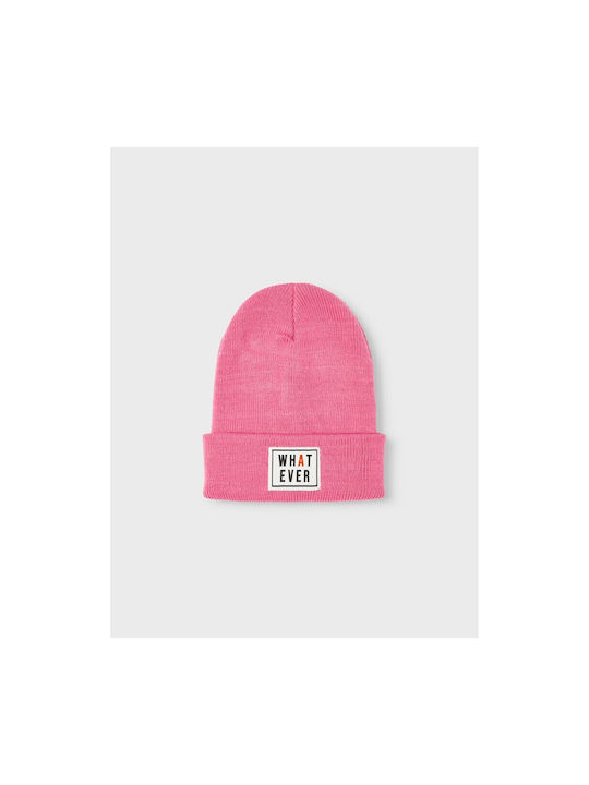 Name It Kids Beanie Knitted Pink Cosmos Pink