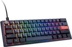 Ducky One 3 Mini Gaming Μηχανικό Πληκτρολόγιο 60% με Cherry MX Red διακόπτες και RGB φωτισμό (Αγγλικό US) Cosmic