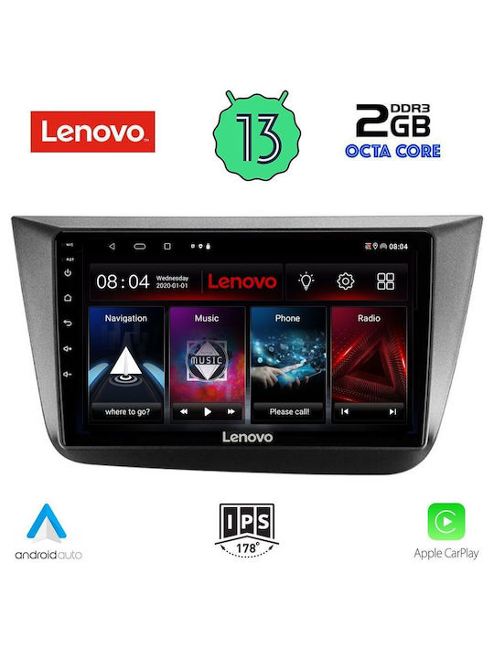 Lenovo Car-Audiosystem für Seat Altea 2004-2015 (Bluetooth/USB/WiFi/GPS) mit Touchscreen 9"