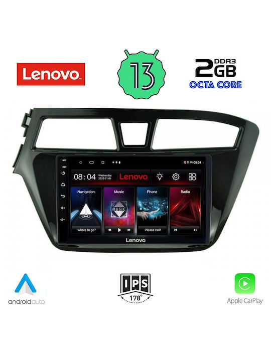 Lenovo Car-Audiosystem für Hyundai i20 2014-2019 (Bluetooth/USB/WiFi/GPS) mit Touchscreen 9"