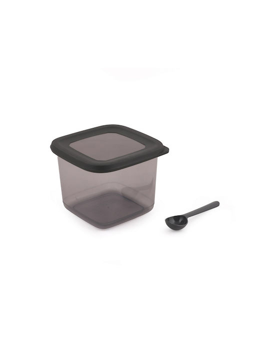 Hermia Set 12 Stück Lebensmittelgläser Allgemeine Verwendung mit Kunststoffdeckel Graue 500ml 12 Stück
