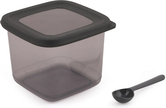 Hermia Set 12 Stück Lebensmittelgläser Allgemeine Verwendung mit Kunststoffdeckel Graue 500ml 12 Stück