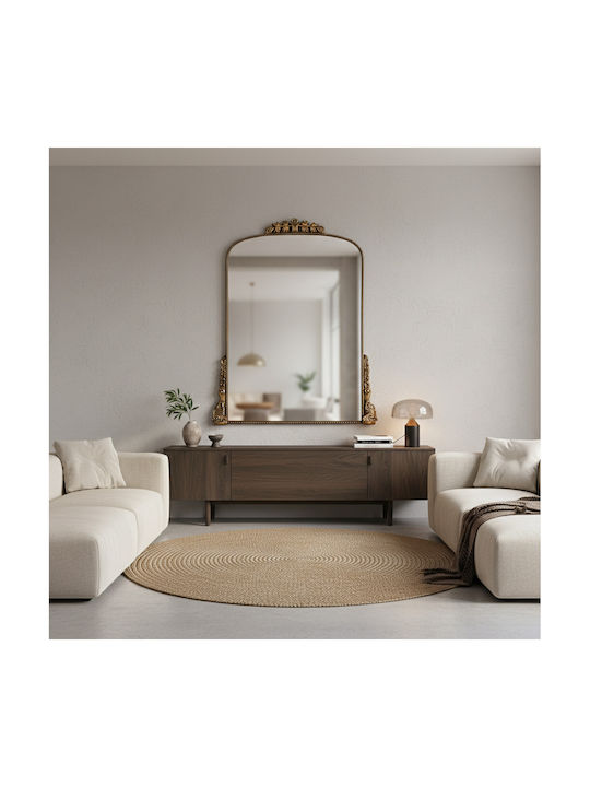 Besty Decor Wandspiegel Ganzkörper mit Gold Hölzernes Rahmen 130x90cm 1Stück