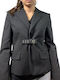 Moschino Damen Blazer Schwarz