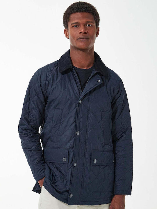 Barbour Ashby Herren Winter Jacke Lässig Blau