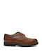 Perlamoda Men's Leather Dress Shoes Tabac Brown