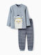 Zippy Set Top & Bottom Kids Pyjamas Gray