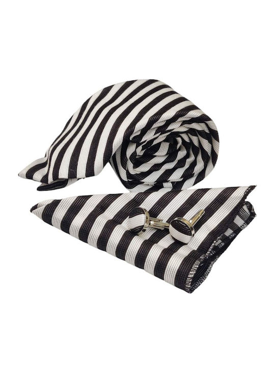 Men's Tie Set Printed in Black Color