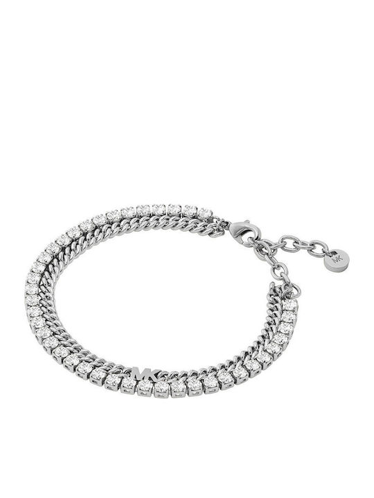 Michael Kors Metallic Muse Women's Bracelet Made of Brass with Zircon 15.2cm