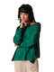 Grace & Mila Women's Blouse Long Sleeve Green