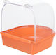 Trixie Plastic Bird Cage Bathtub 15x14cm Πορτοκαλί