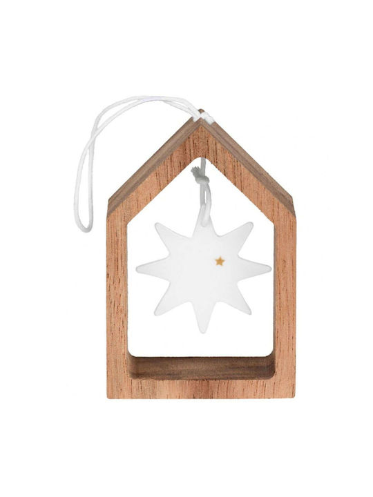 Raeder Christmas Star Ornament White 7x5cm