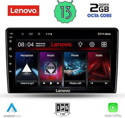 Lenovo Ηχοσύστημα Αυτοκινήτου για Toyota Auris 2007-2012 (Bluetooth/USB/WiFi/GPS/Apple-Carplay/Android-Auto) με Οθόνη Αφής 9"
