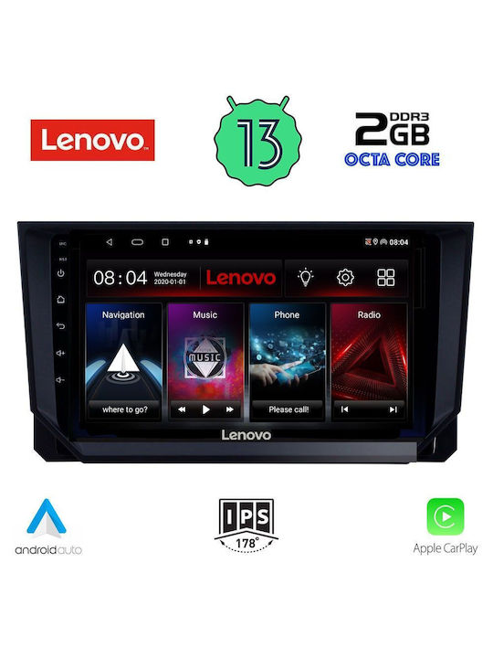 Lenovo Sistem Audio Auto pentru Seat Arona 2018> (Bluetooth/USB/WiFi/GPS/Apple-Carplay/Android-Auto) cu Ecran Tactil 9"