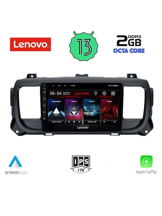 Lenovo Ηχοσύστημα Αυτοκινήτου για Toyota Proace 2016> (Bluetooth/USB/WiFi/GPS/Apple-Carplay/Android-Auto) με Οθόνη Αφής 9"
