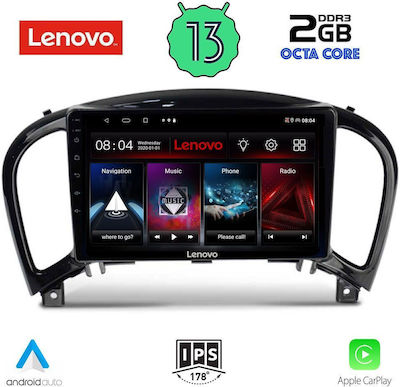 Lenovo Sistem Audio Auto pentru Nissan Juke 2009-2020 (Bluetooth/USB/WiFi/GPS/Apple-Carplay/Android-Auto) cu Ecran Tactil 9"