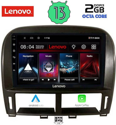 Lenovo Ηχοσύστημα Αυτοκινήτου για Jaguar XF Lexus LS 2000-2006 (Bluetooth/USB/WiFi/GPS/Apple-Carplay/Android-Auto) με Οθόνη Αφής 9"