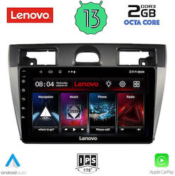 Lenovo Ηχοσύστημα Αυτοκινήτου για Ford Fiesta 2005-2008 (Bluetooth/USB/WiFi/GPS/Apple-Carplay/Android-Auto) με Οθόνη Αφής 9"