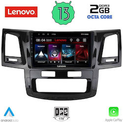 Lenovo Ηχοσύστημα Αυτοκινήτου για Toyota Hilux 2005-2016 (Bluetooth/USB/WiFi/GPS/Apple-Carplay/Android-Auto) με Οθόνη Αφής 9"