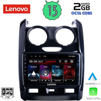 Lenovo Sistem Audio Auto pentru Dacia Duster 2012-2019 (Bluetooth/USB/WiFi/GPS/Apple-Carplay/Android-Auto) cu Ecran Tactil 9"
