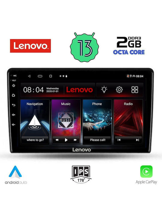 Lenovo Car Audio System for Dacia Duster 2012-2019 (Bluetooth/USB/WiFi/GPS/Apple-Carplay/Android-Auto) with Touch Screen 9"