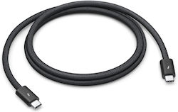 Apple Thunderbolt 4 Pro USB 3.2 Cable USB-C male - USB-C 100W Μαύρο 1m (MU883ZM/A)