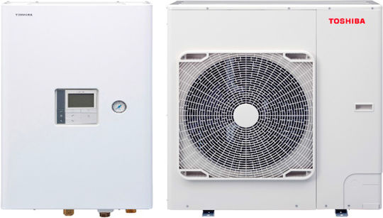 Toshiba Αντλία Θερμότητας 8kW Τριφασική 65°C Split