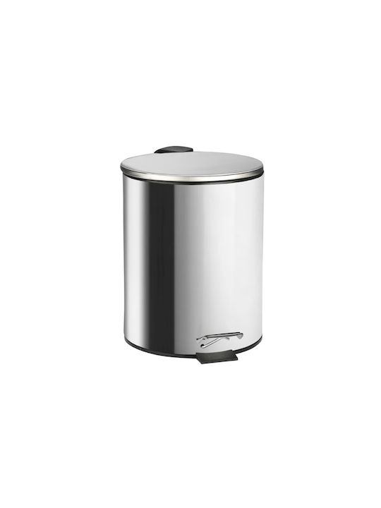 Coș De Gunoi De Baie Classic Inox Cu Închidere Silențioasă 5 L Mat Inox