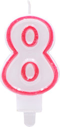 Tpster Birthday Candle Number "8" Multicolored ...
