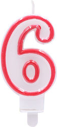 Tpster Birthday Candle Number "6" Multicolored ...