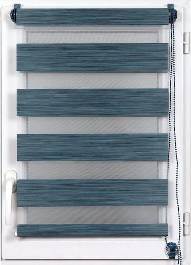 Rollos L-n Mottled Partieller Blackout Doppelt Blau B90xH180cm 352590180193