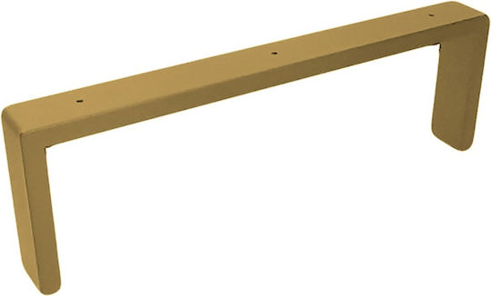 Roline Metallisches Möbelbein 37x4x12cm Gold Matt