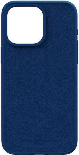 Njord Suede 360 Full Cover Plastic 2mm Albastru (iPhone 15 Pro Max)