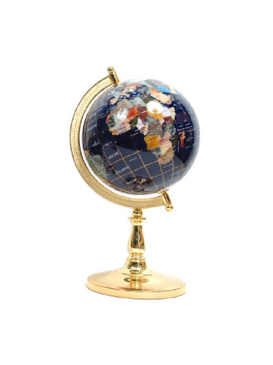 Erde Globus mit Durchmesser 11cm. Gold