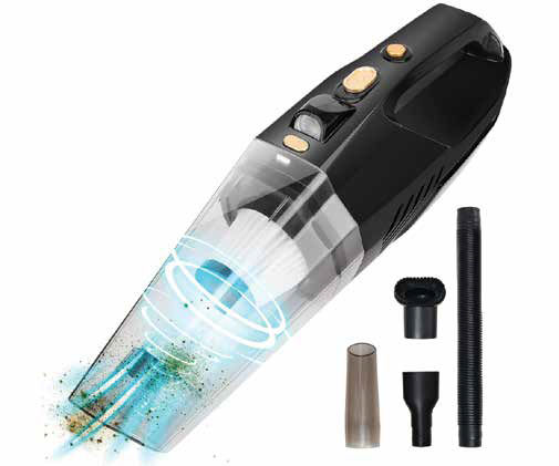 Newest Aspirator de mână reîncărcabil Negru