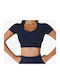 La Lolita Amsterdam Women's Crop Sweater Navy Blue