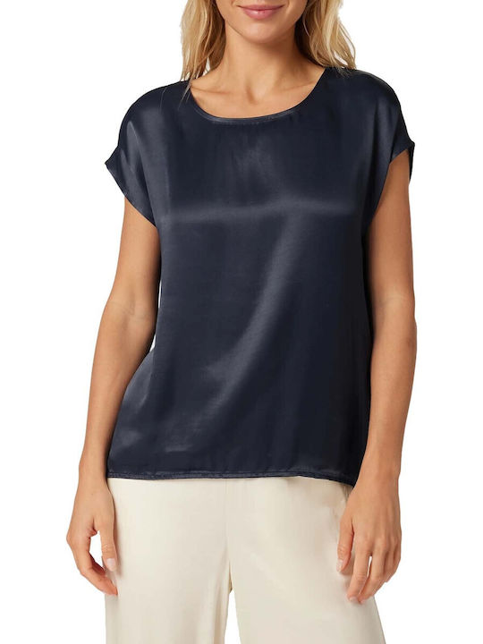 MORE & MORE Bluse Blau