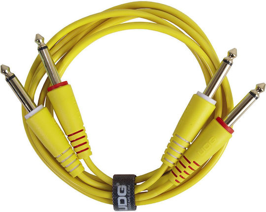 UDG Cable 2 x 6.3mm male - 2x 6.3mm male 1.5m Yellow (U97002YL)