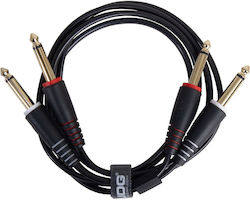 UDG U97002BL 2x 6.3mm male - 2x 6.3mm male 1m