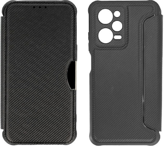 Powertech Razor Carbon Back Cover Δερμάτινο Μαύρο (Redmi Note 12 Pro / Poco X5 Pro)