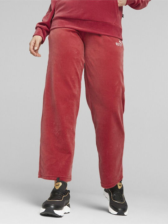 PUMA Sweatpants Velvet Red