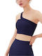 Amouna Women's Athletic Sports Bra Navy Blue
