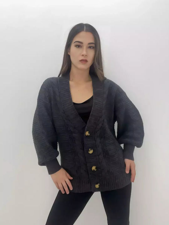 Volumex Women's Knitted Cardigan Gray