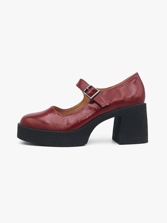 Joya Pumps Burgundisch