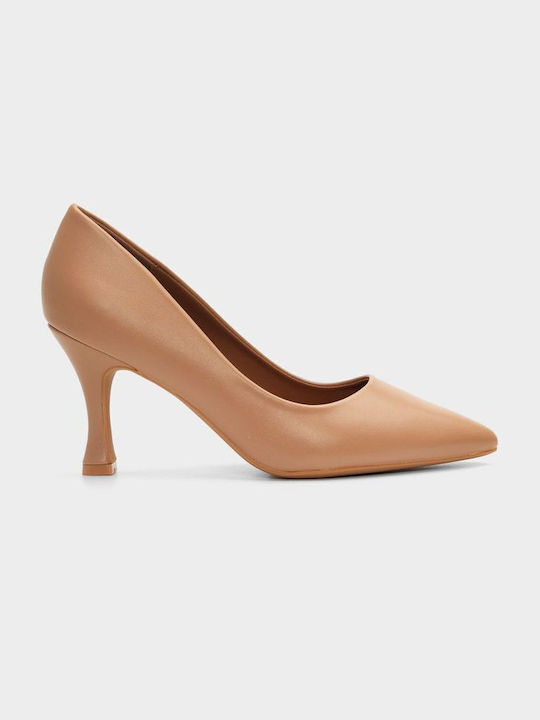 Joya Pointed Toe Beige Heels