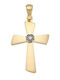 Al'Oro Women's Gold Cross 14K