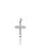 Mentzos White Gold Cross 14K