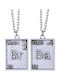 Set of 2 Silver Shade Necklaces Series Breaking Bad 1 Set 2 Pc Pendant Necklace Silver Shade From TV Series Breaking Bad Molfs