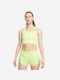 Nike Γυναικεία Αθλητική Μπλούζα Αμάνικη Dri-Fit Κίτρινη